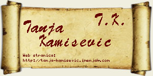 Tanja Kamišević vizit kartica